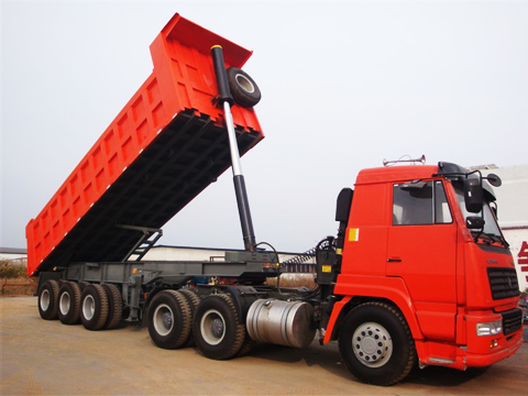 3 Axles 40 Ton Dump Semi Trailer