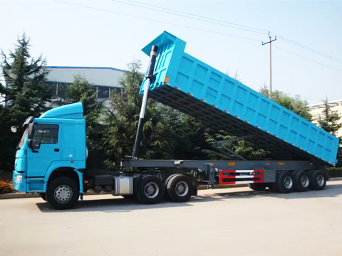 3 Axles 40 Ton Dump Semi Trailer