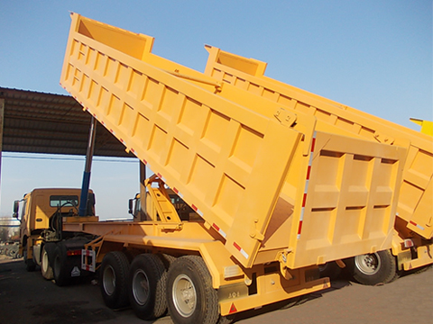 3 Axles 40 Ton Dump Semi Trailer