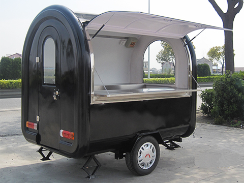EURO venta caliente el carrito móvil al aire libre de alimentos para el negocio de aperitivos