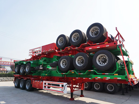 2 Axles 3 Axles 40ft Skeletal Container Chassis Trailer