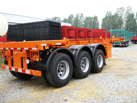 2 Axles 3 Axles 40ft Skeletal Container Chassis Trailer