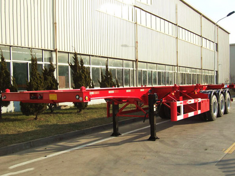 2 Axles 3 Axles 40ft Skeletal Container Chassis Trailer
