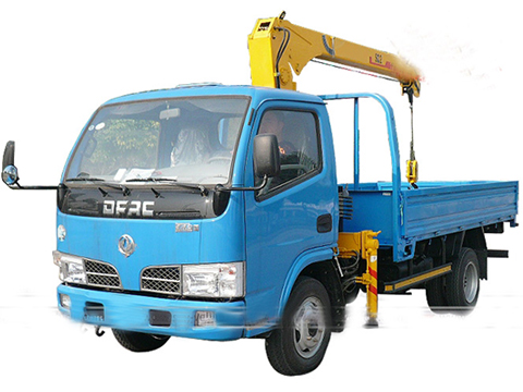 Dongfeng Lorry Truck with 2 ton Streight Arm Crane