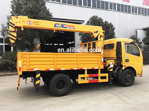 Dongfeng Lorry Truck Mounted Crane With 3.2 Ton Crane