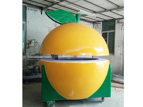 Hot Sale Orange Shape Type Mobile Juice Bar Kiosk