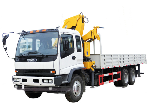 Isuzu Lorry Truck with 5 tons Knuckle Boom Crane