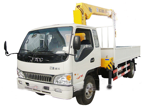 Jac Lorry Truck with 3.2 ton Streight Arm Crane