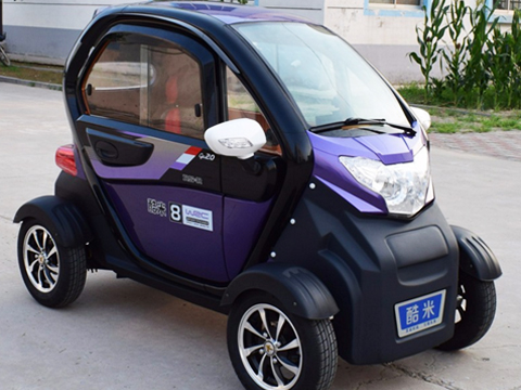 Kumi 4 Wheel High Quality Mini Kumi Sightseeing Cars China Manufacture Low Speed Electric Cars Vehicle