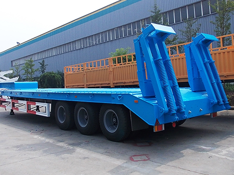 3 Axles 60 Ton Low Bed Trailer