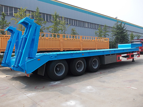 3 Axles 60 Ton Low Bed Trailer