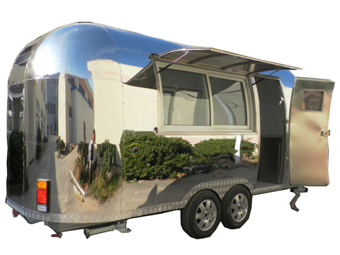 Mobile Food Cart with Stainless Steel