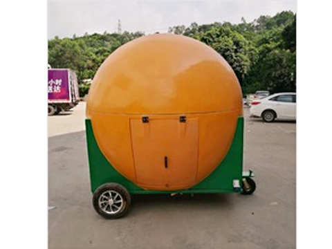 Outdoor Mobile Orange Type Fiberglass Kiosk For Fast Food