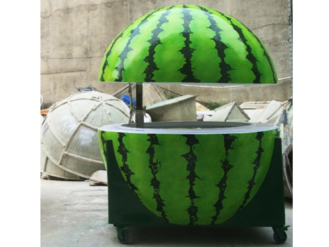 Outdoor Fruit Type Watermelon Fiberglass Kiosk For Juice Making